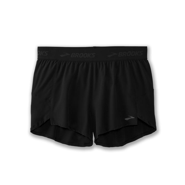 Brooks CHASER 3 Running Shorts Womens Canada - Black (TZK504189)